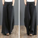 綿麻ワイドパンツ ロングパンツ春秋 | SUNSHINE CLOSET | 詳細画像9 