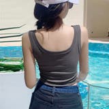 タンクトップ ショート丈無地 カップ付き | ANGELCLOSET | 詳細画像5