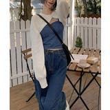 デニム風キャミ ビスチェ バックレース | SUNSHINE CLOSET | 詳細画像3