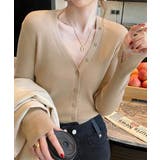 Vネック ボタンリブニット トップス | SUNSHINE CLOSET | 詳細画像2