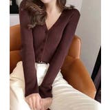 Vネック ボタンリブニット トップス | SUNSHINE CLOSET | 詳細画像8