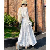 フリルティアード 小花柄 ロングスカート | SUNSHINE CLOSET | 詳細画像2 