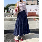 フリルティアード 小花柄 ロングスカート | SUNSHINE CLOSET | 詳細画像5 