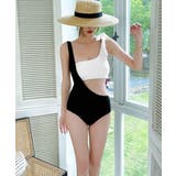 モノトーンリボンショルダーワンピース水着 | SUNSHINE CLOSET | 詳細画像8 