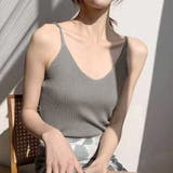 リブニットキャミソール フロントVカット | SUNSHINE CLOSET | 詳細画像11