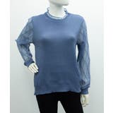 シースルー袖ニット 異素材ニットトップス | SUNSHINE CLOSET | 詳細画像13