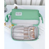 自立 化粧ポーチ 二段コスメポーチ 韓国 | SUNSHINE CLOSET | 詳細画像2