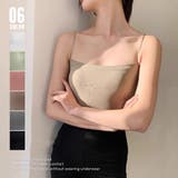カップ付き インナーキャミソール 韓国風 | SUNSHINE CLOSET | 詳細画像1 