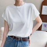 フレンチスリーブ 半袖 Tシャツ 韓国風 | ANGELCLOSET | 詳細画像1