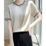 クルーネック サテン風シャツブラウス | SUNSHINE CLOSET | 詳細画像9 