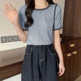 バイカラーリブTシャツ レディース半袖 | ANGELCLOSET | 詳細画像8
