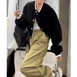 ライトクロップドブルゾンレディース韓国風 | SUNSHINE CLOSET | 詳細画像3