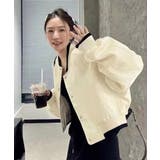 ライトクロップドブルゾンレディース韓国風 | SUNSHINE CLOSET | 詳細画像6