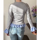 フェイク レイヤード 袖フリル トップス | ANGELCLOSET | 詳細画像11
