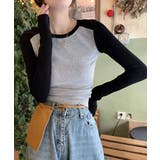 バイカラー Tシャツ 長袖 カットソー | SUNSHINE CLOSET | 詳細画像5 