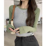 バイカラー Tシャツ 長袖 カットソー | SUNSHINE CLOSET | 詳細画像8 