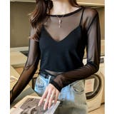 シアートップス 長袖レディースカットソー | ANGELCLOSET | 詳細画像2
