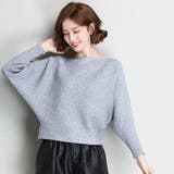 ニットトップス ボートネック長袖 | SUNSHINE CLOSET | 詳細画像1