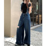 サス付デニムワイドパンツ ハイウエスト | SUNSHINE CLOSET | 詳細画像3 