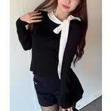 リボンネック リブニット トップス | SUNSHINE CLOSET | 詳細画像4