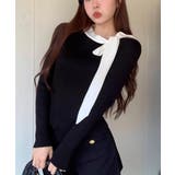リボンネック リブニット トップス | SUNSHINE CLOSET | 詳細画像5