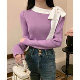 リボンネック リブニット トップス | SUNSHINE CLOSET | 詳細画像8