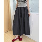 ゆったりロングスカート 楽ちんウエストゴム ナチュラル無地 | SUNSHINE CLOSET | 詳細画像2