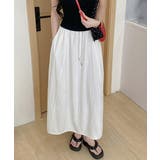 ゆったりロングスカート 楽ちんウエストゴム ナチュラル無地 | SUNSHINE CLOSET | 詳細画像5
