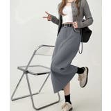 ハイウエストスリットロングスーツスカート | SUNSHINE CLOSET | 詳細画像5 