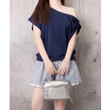 ワンショルトップスレディース 斜め肩デザイントップス サイドギャザーワンショルダ… | SUNSHINE CLOSET | 詳細画像14