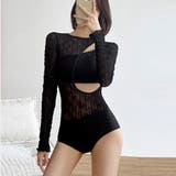 ワンピース水着 シースルーモノキニ 長袖 | SUNSHINE CLOSET | 詳細画像11 