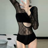 ワンピース水着 シースルーモノキニ 長袖 | SUNSHINE CLOSET | 詳細画像8 