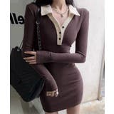 配色リブポロワンピース レディース | SUNSHINE CLOSET | 詳細画像2