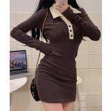 配色リブポロワンピース レディース | SUNSHINE CLOSET | 詳細画像6