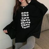 ブラック | Tシャツ レディース 長袖 | ANGELCLOSET
