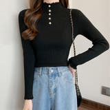 ブラック | ニットセーター レディース 長袖トップス | SUNSHINE CLOSET