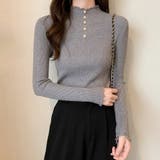 グレー | ニットセーター レディース 長袖トップス | SUNSHINE CLOSET