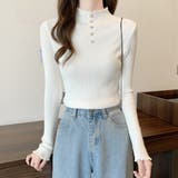 ホワイト | ニットセーター レディース 長袖トップス | SUNSHINE CLOSET