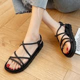 ブラック | ストラップサンダル レディース 夏 | SUNSHINE CLOSET