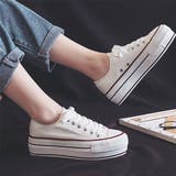 ホワイト | スニーカー レディース 厚底 | SUNSHINE CLOSET