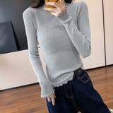 グレー | ニットセーター レディース 長袖 10色 | SUNSHINE CLOSET