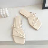 ベージュ | ビーチサンダル レディース ストラップ | ANGELCLOSET