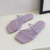 パープル | ビーチサンダル レディース ストラップ | ANGELCLOSET