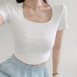 ホワイト | ショートTシャツ レディース 韓国風 | ANGELCLOSET
