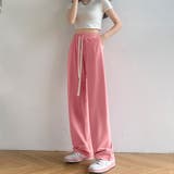 ピンク | セミワイドパンツ ハイウエスト 全4色 | SUNSHINE CLOSET
