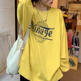 イエロー | ロゴTシャツ レディース 長袖 | ANGELCLOSET