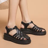 ブラック | グルカサンダル レディース 春夏 | SUNSHINE CLOSET