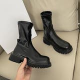 ブラック | ショートブーツ 厚底 レディース靴 韓国 | SUNSHINE CLOSET