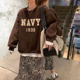 ブラウン | トレーナー レディース 春 春服 オフィスカジュアル 韓国ファッション 韓国 | SUNSHINE CLOSET