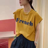 フレンチスリーブ 英字ロゴTシャツ 韓国 | ANGELCLOSET | 詳細画像10